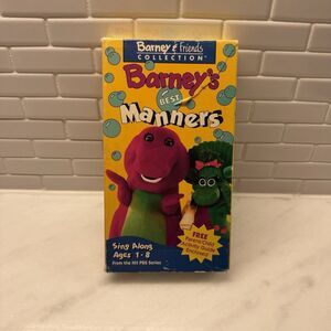 Barney & Friends Collection - Barney's Best Manners 1993 VHS‎ RARE